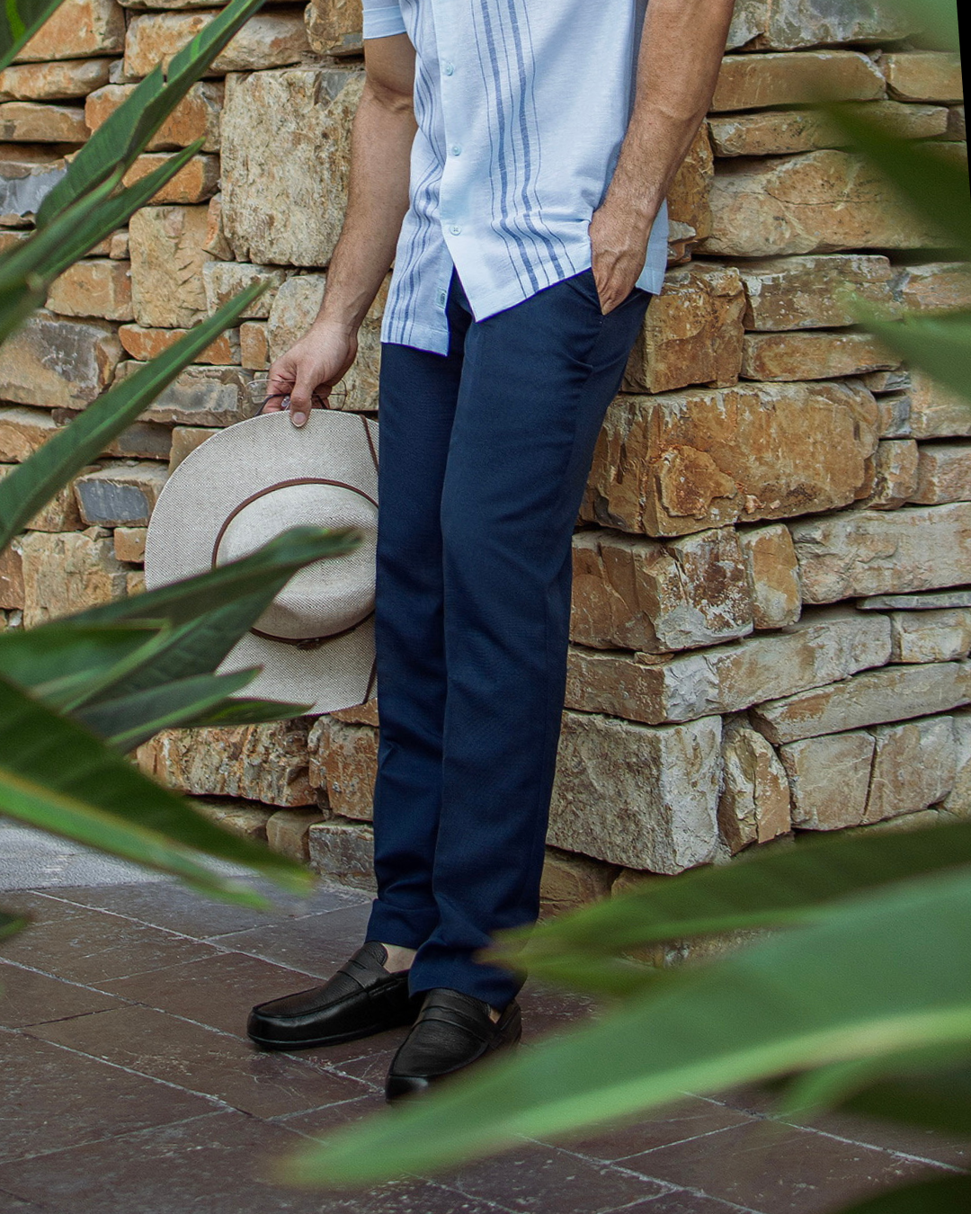 PANTALON ENZO AZUL MARINO MONARCA SLIM