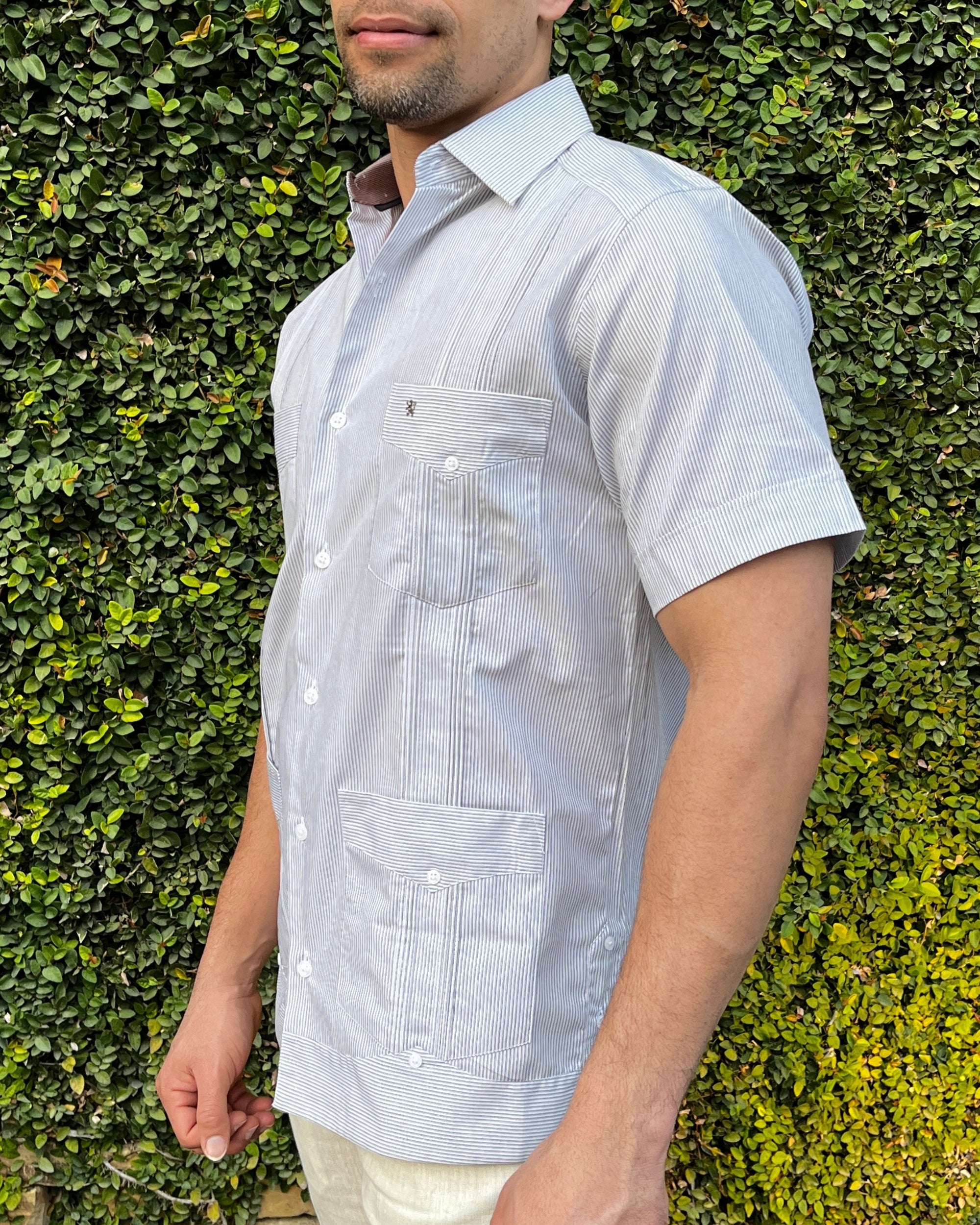 GUAYABERA MANCHESTER GRIS TORENO