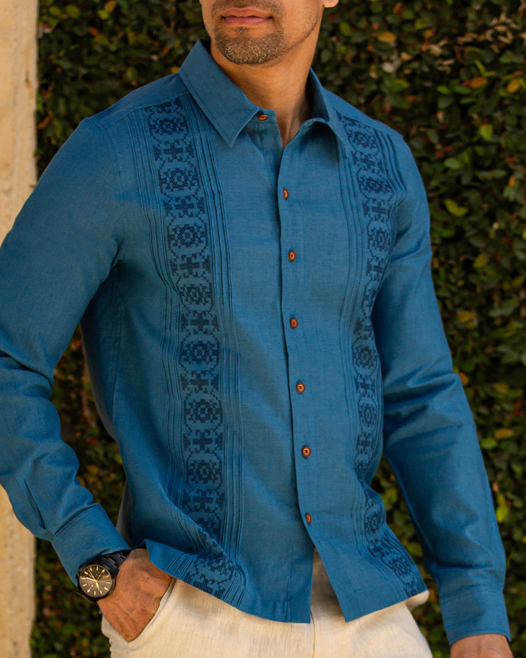 CAMISOLA ABITO TAHIR AZUL