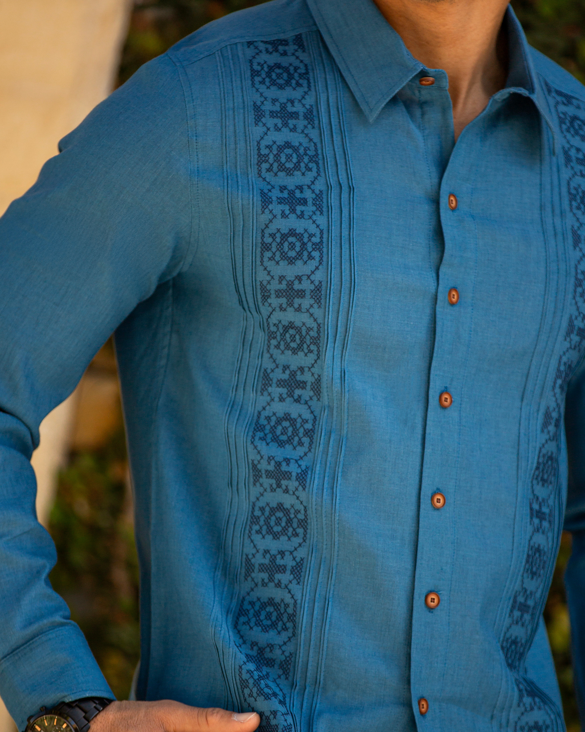 CAMISOLA ABITO TAHIR AZUL
