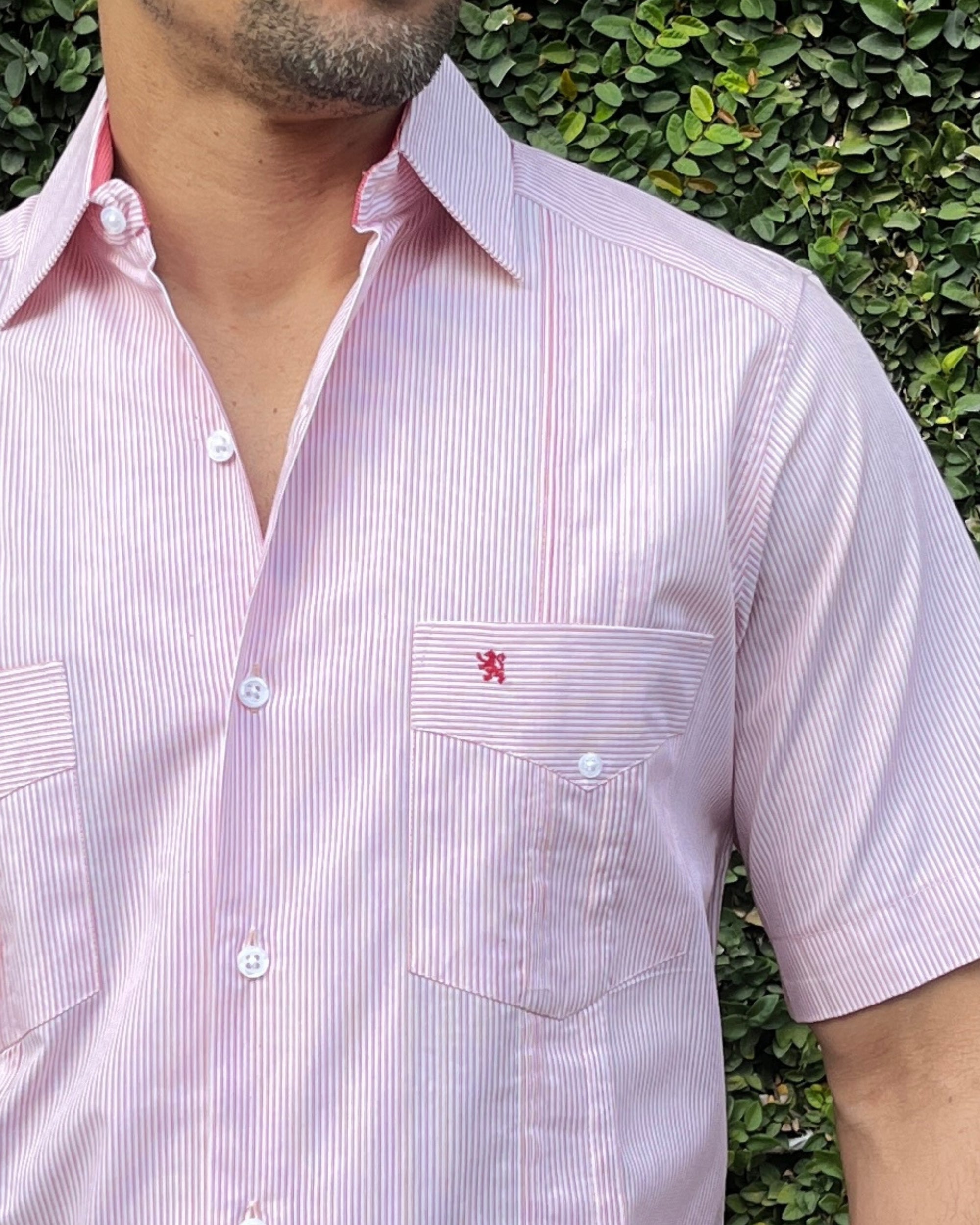 GUAYABERA MANCHESTER ROSA SILVAN
