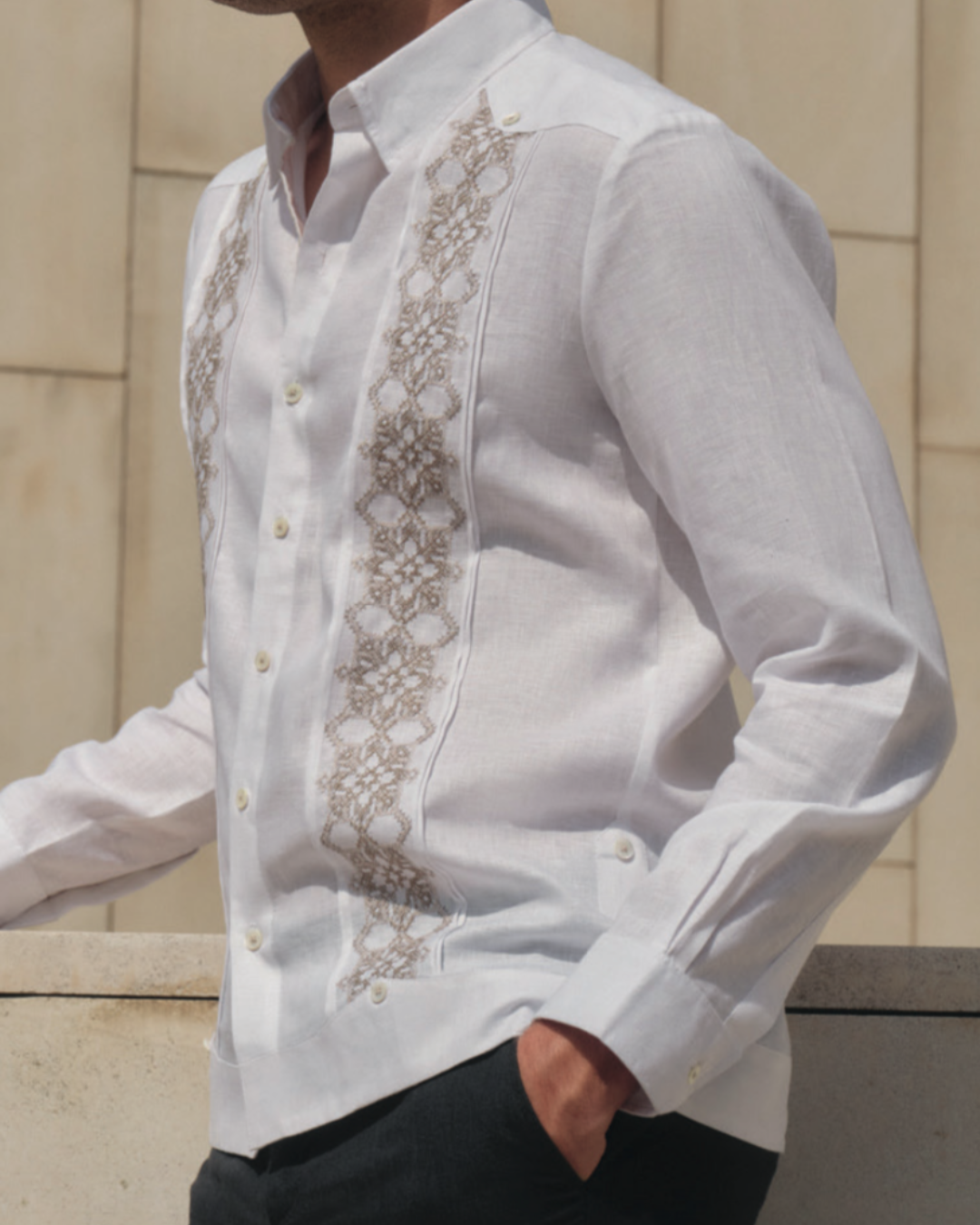 GUAYABERA ABITO BLANCO ALEXANDER