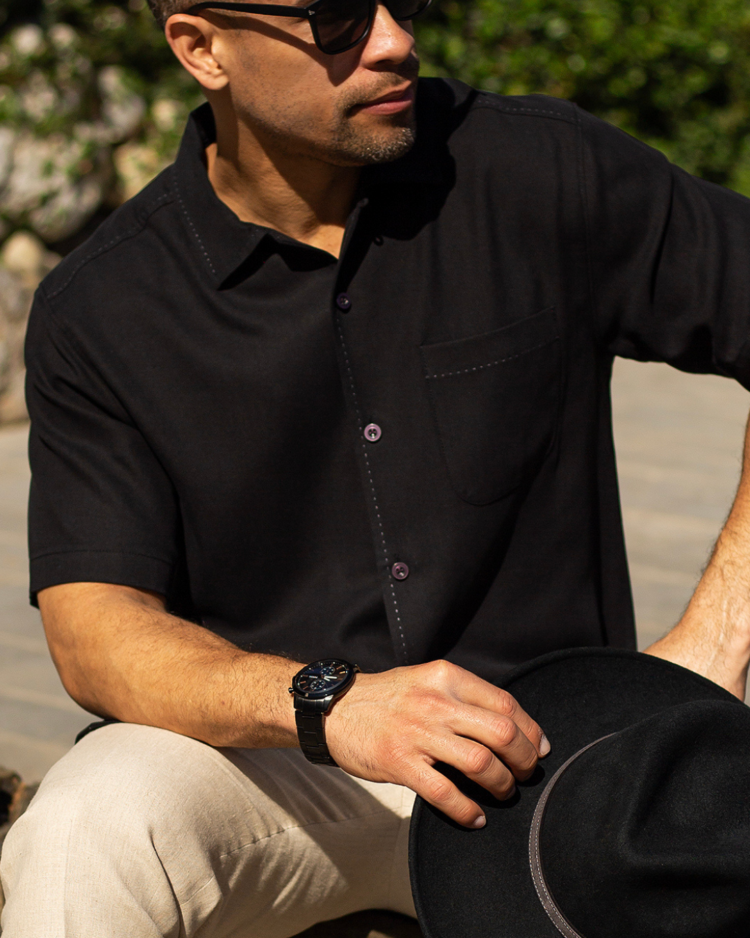 CAMISOLA TOMMY BAHAMA CONTINENTAL BLACK
