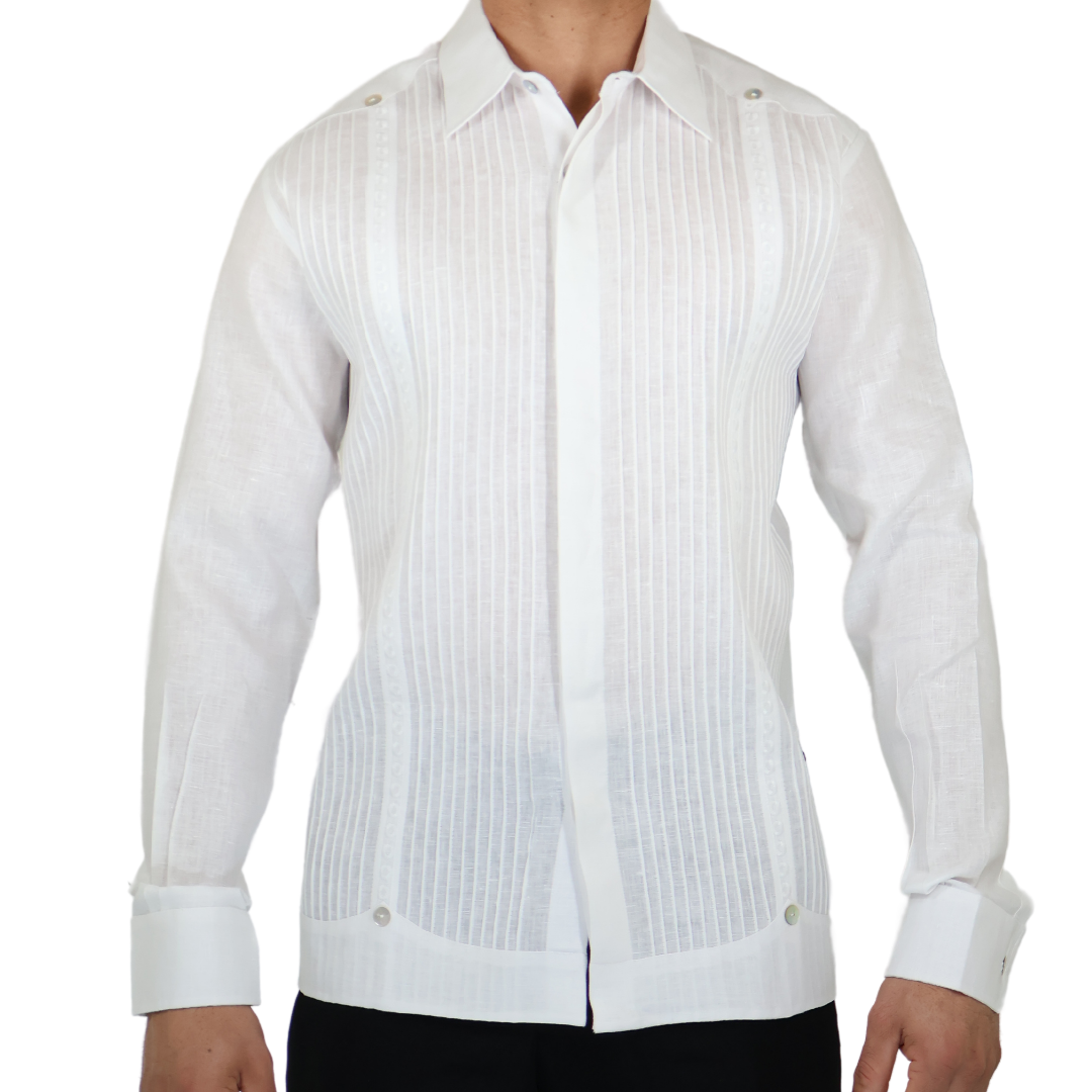 GUAYABERA ENZO BLANCO PRESIDENCIAL