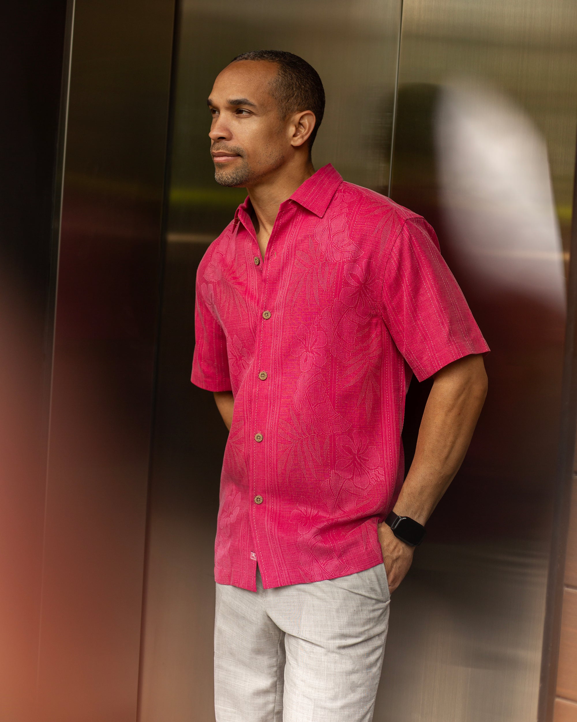 CAMISOLA TOMMY BAHAMA PINK BORDER
