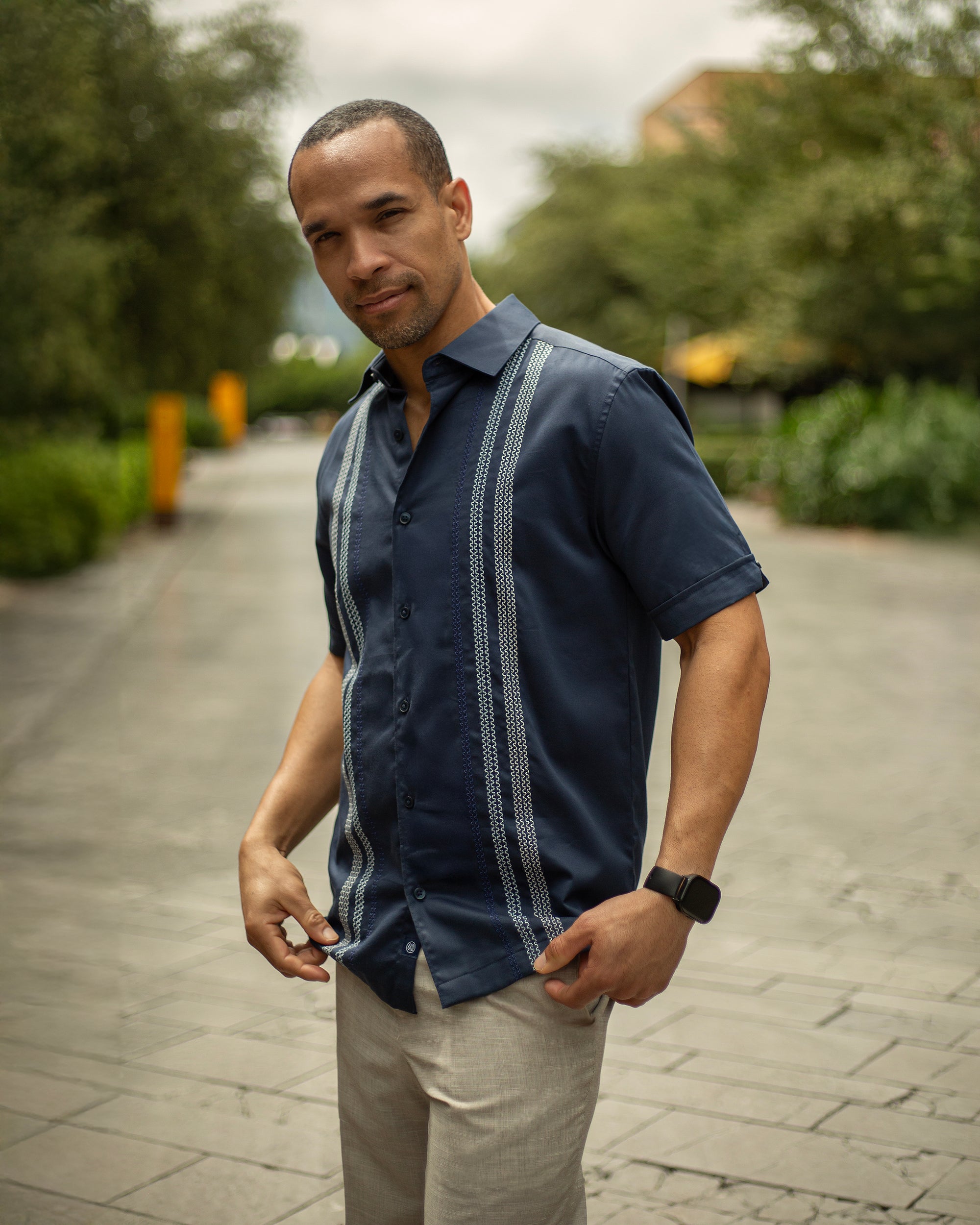 CAMISOLA CUBAVERA BLUE HOMBRE