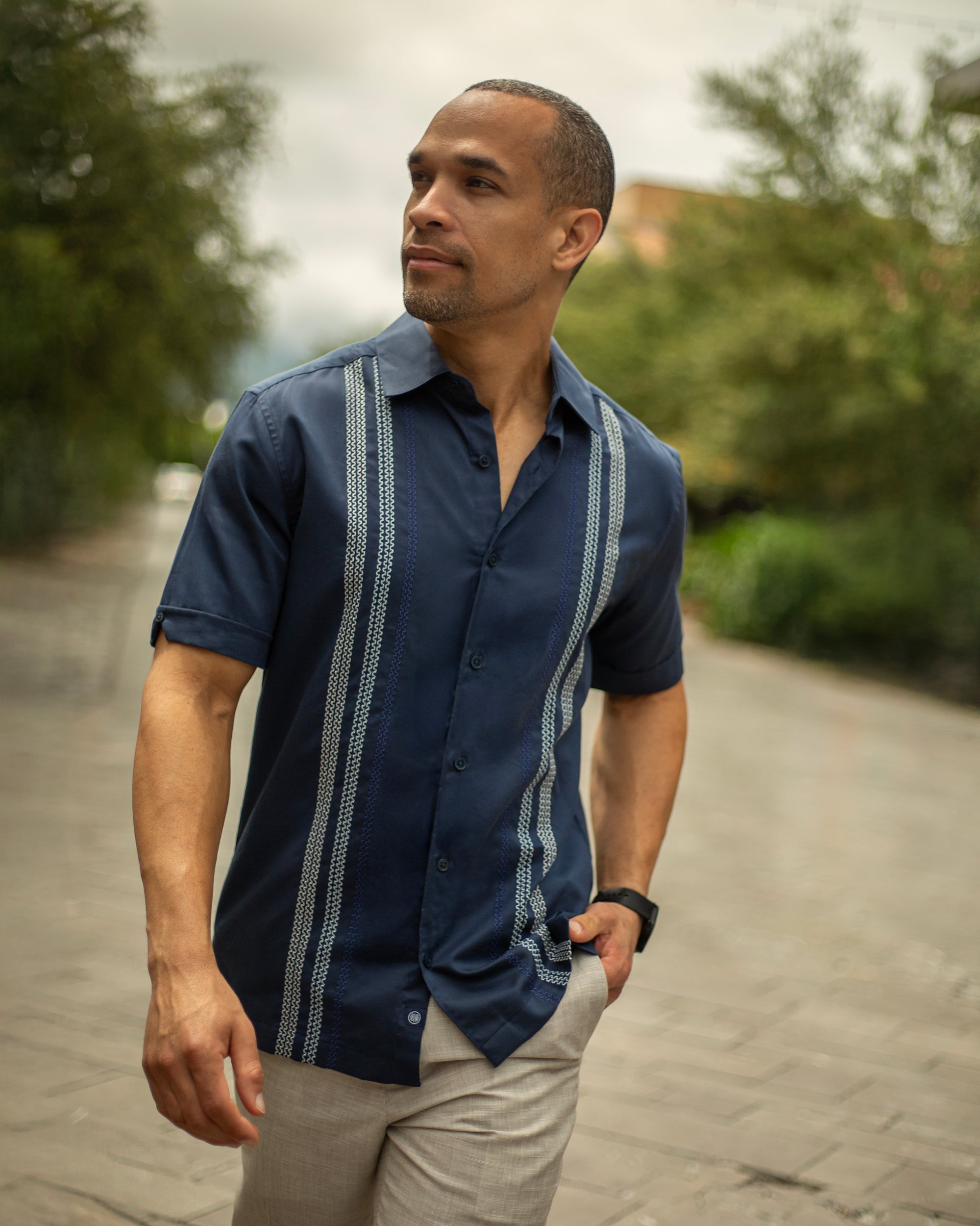 CAMISOLA CUBAVERA BLUE HOMBRE