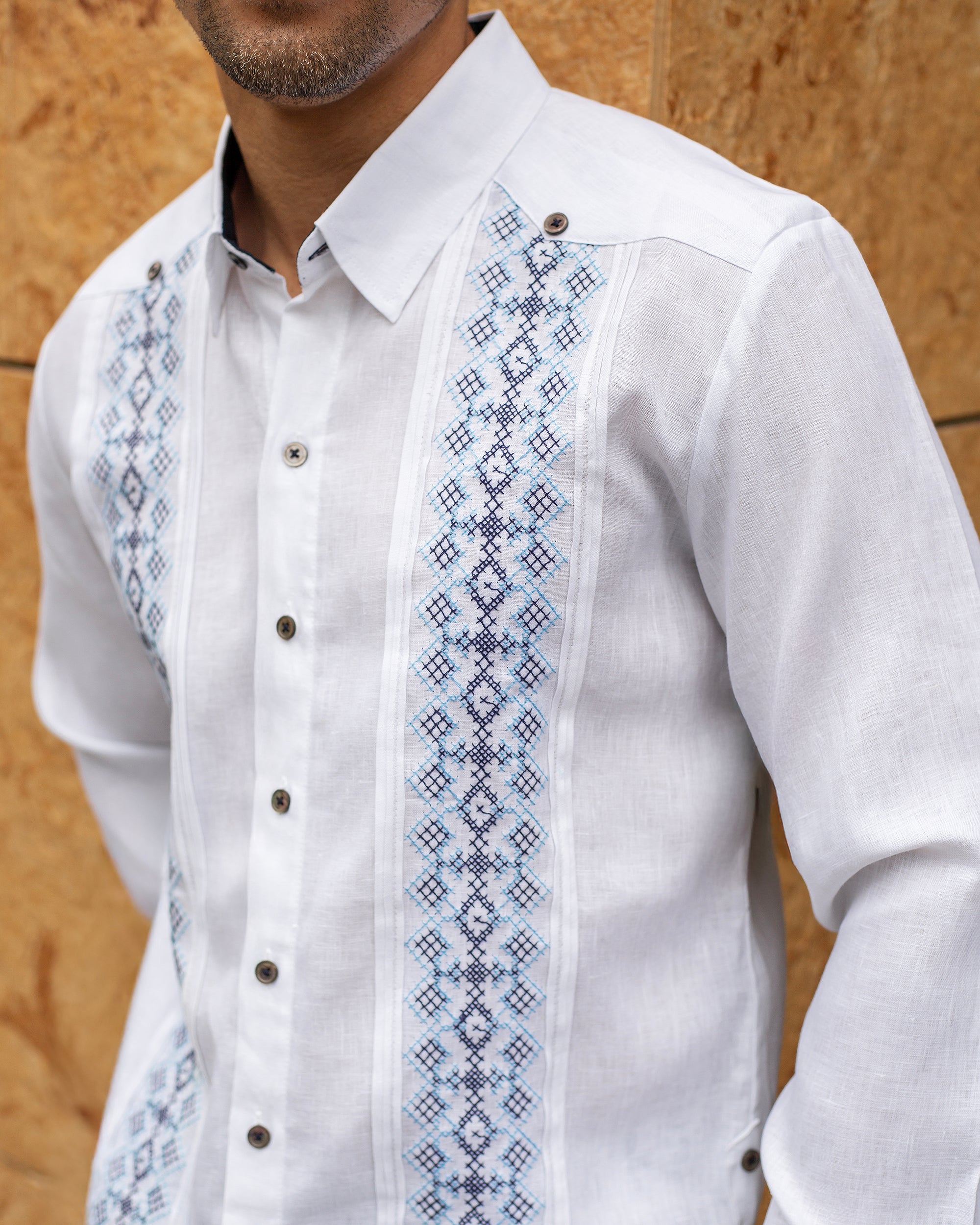 GUAYABERA ABITO LUAN  BLANCO