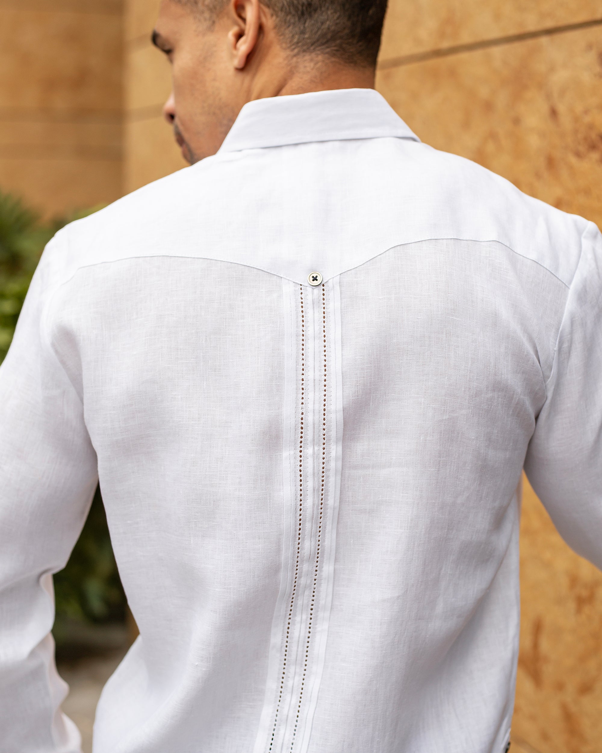 GUAYABERA ABITO LUAN  BLANCO