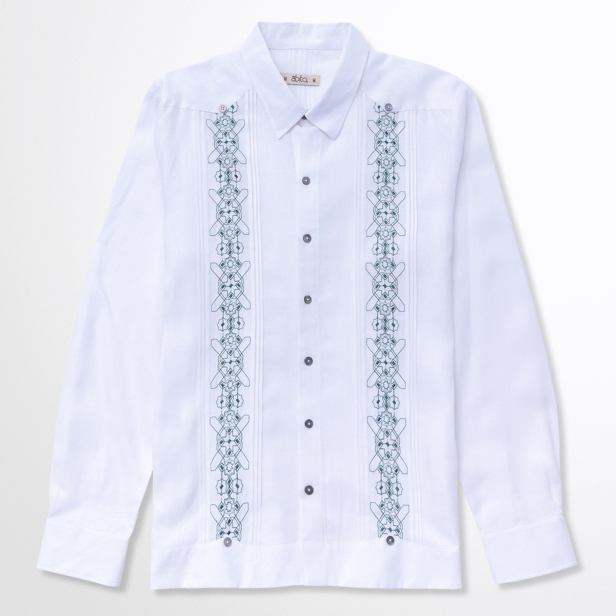 GUAYABERA ABITO BLANCO CHAR