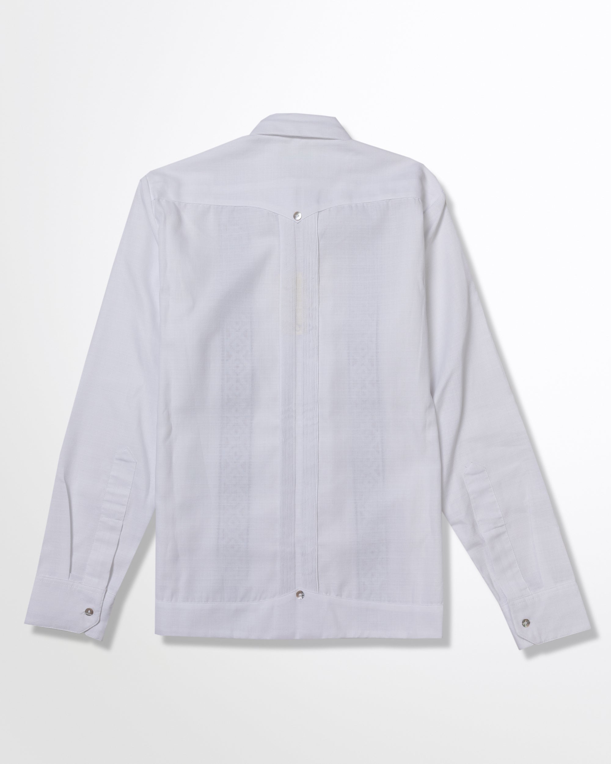 GUAYABERA MERIDANAS BLANCO ALFORJA