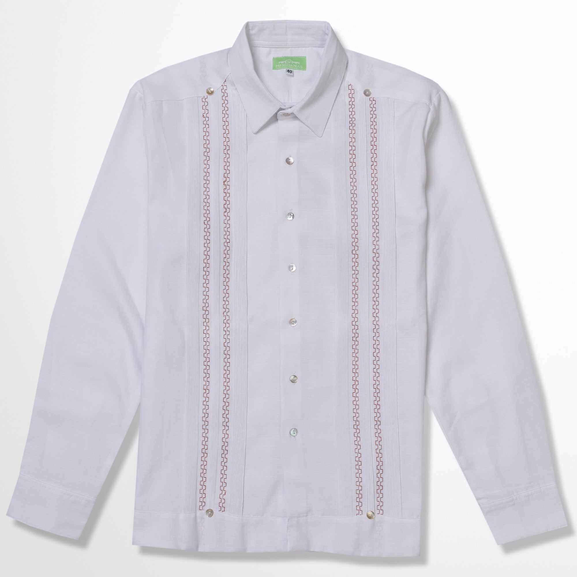 GUAYABERA MERIDANAS BLANCO COLONIAL