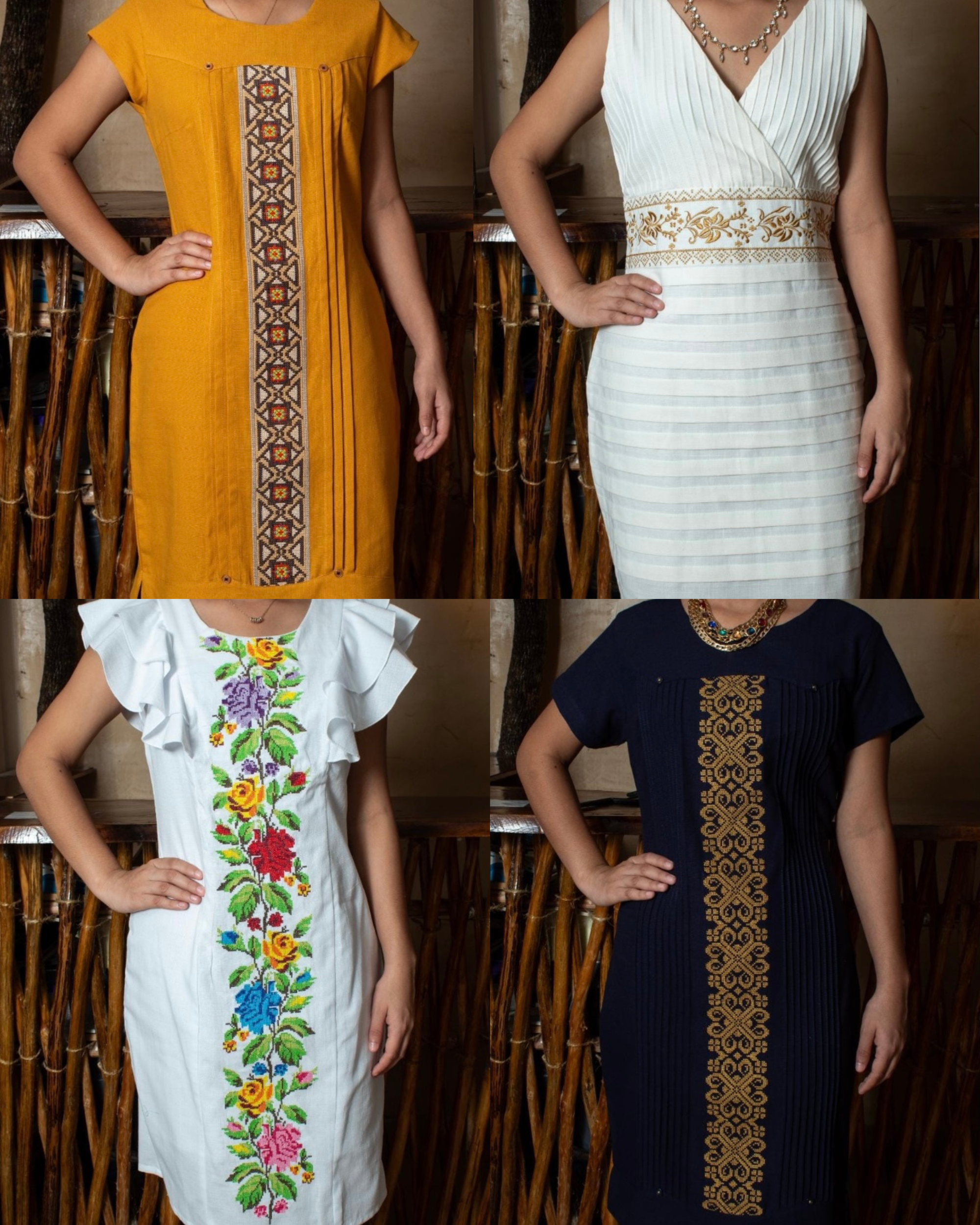 ARTE HECHO VESTIDO - 4 Diseños, 1 Esencia: Elegancia Artesanal Mexicana