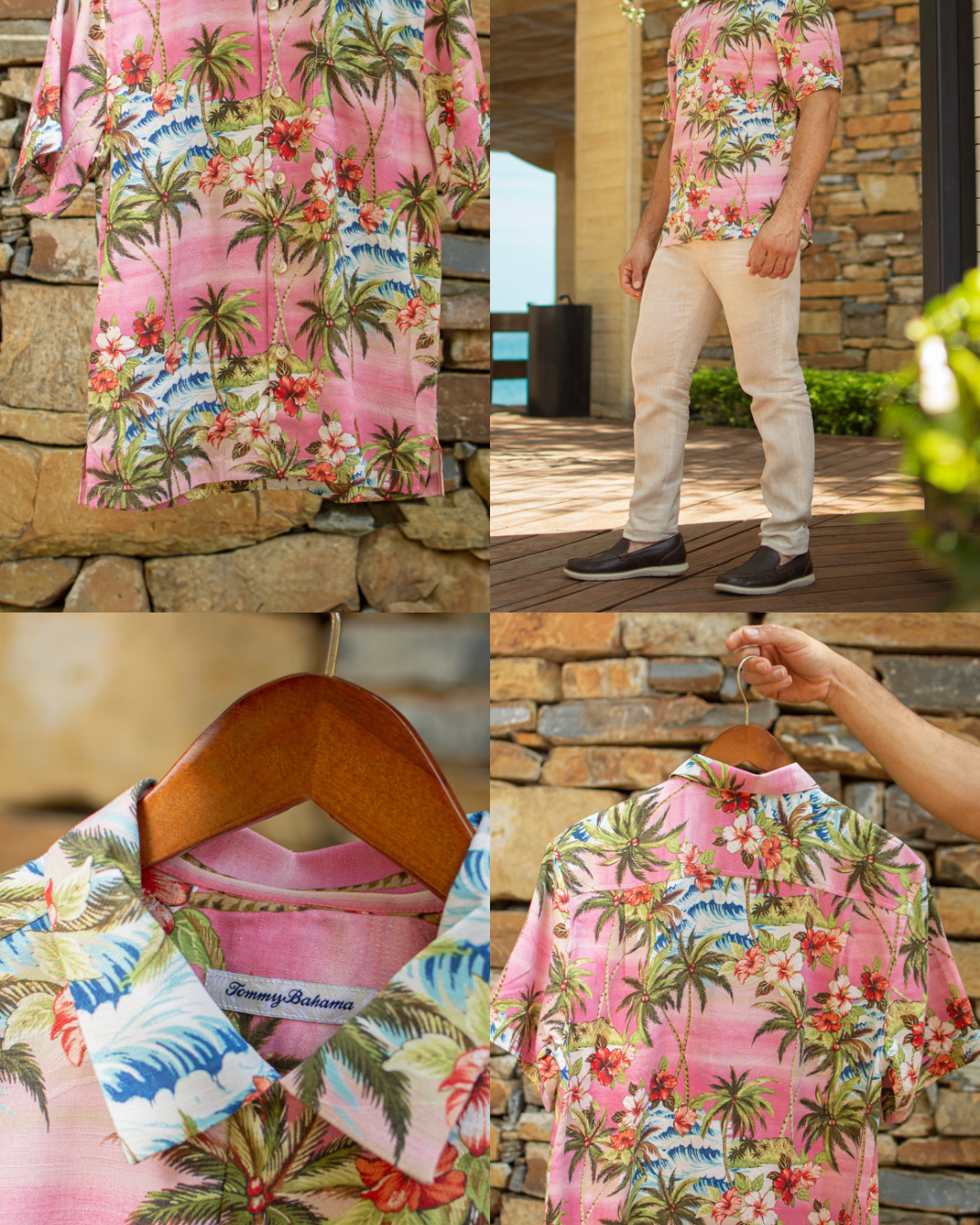 CAMISOLA TOMMY BAHAMA ROSA RIO CELTA