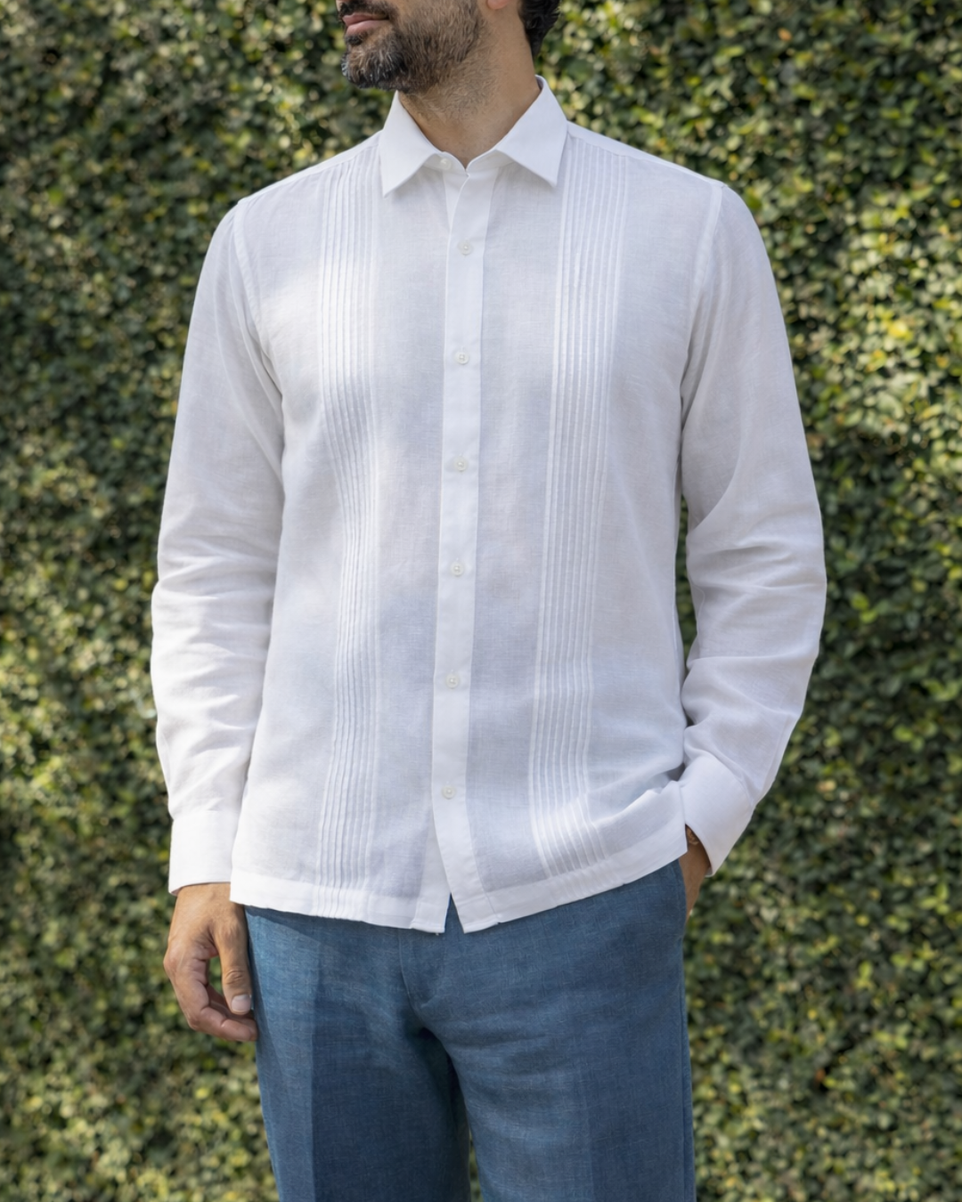 CAMISOLA MANCHESTER SLIM IRIS BLANCO