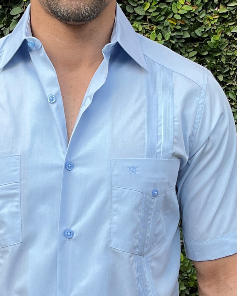 GUAYABERA MANCHESTER AZUL MANZANILLO