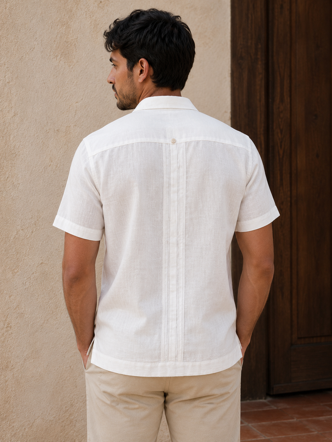 GUAYABERA GUANTANAMERA LOS ANDES MANGA CORTA