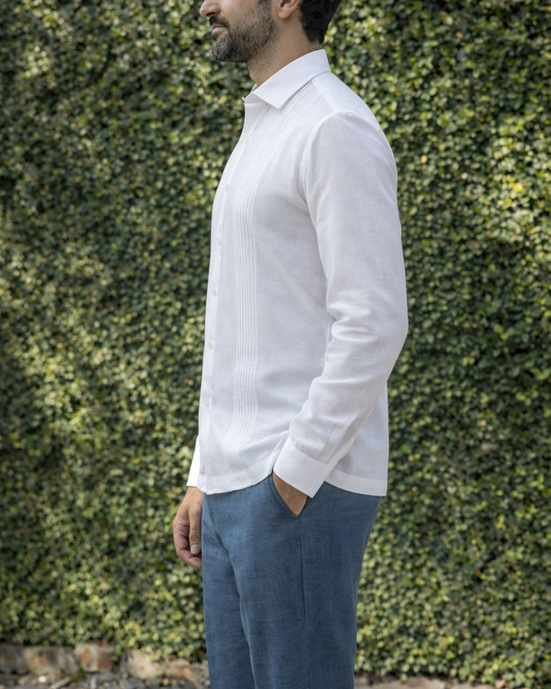 CAMISOLA MANCHESTER SLIM IRIS BLANCO