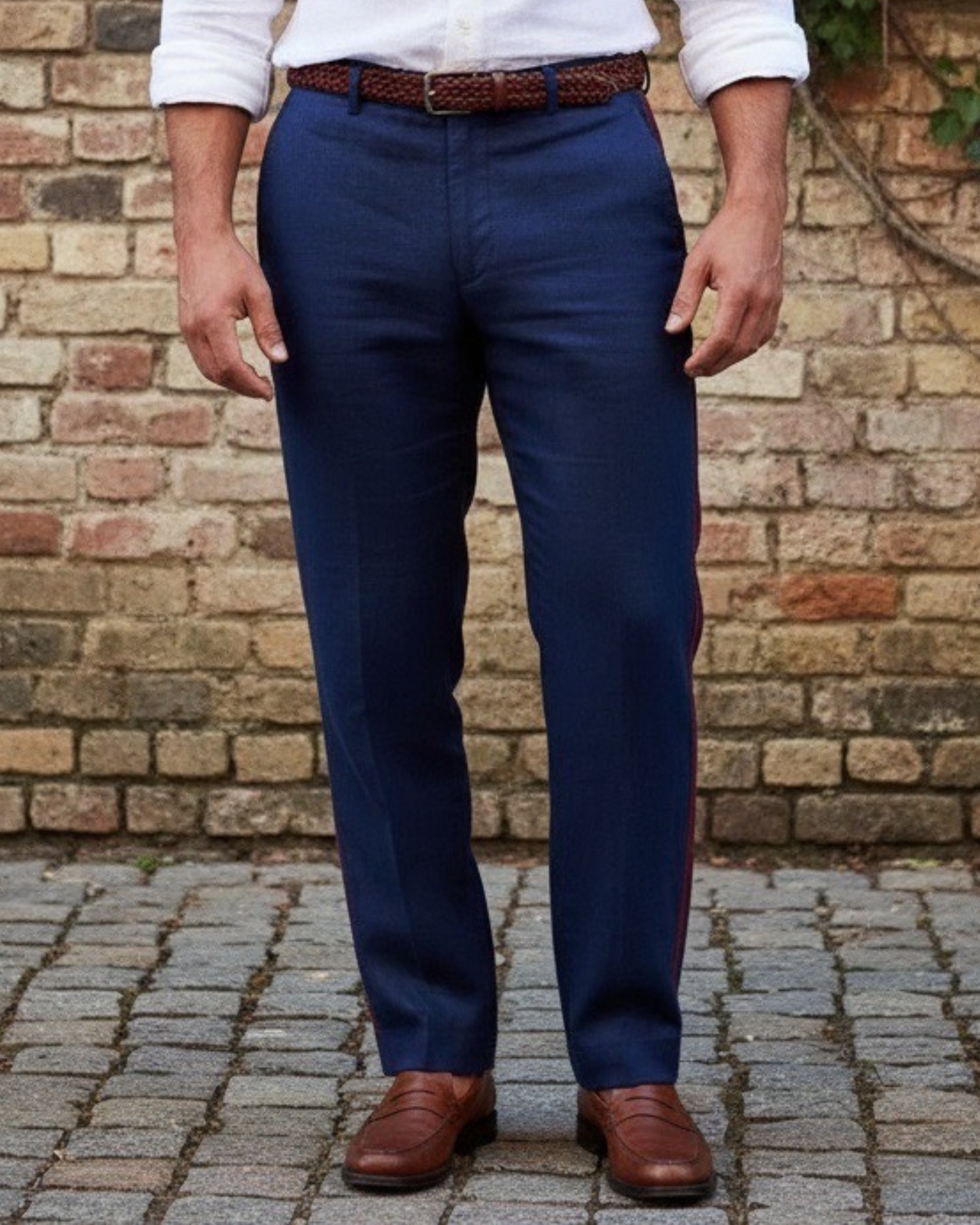 PANTALON ENZO  SUDAN REGULAR AZUL MARINO