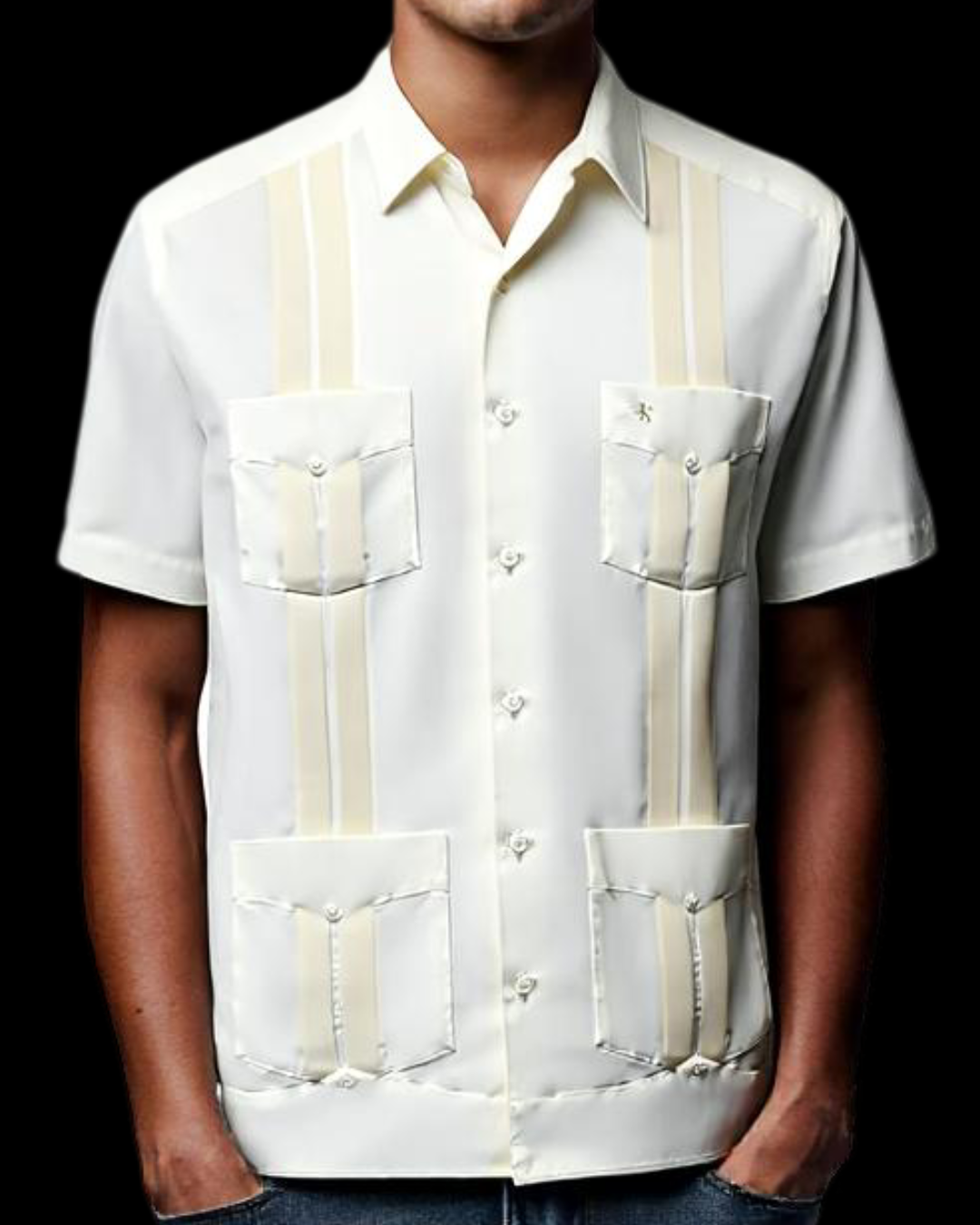 GUAYABERA MANCHESTER HUESO TAMPICO