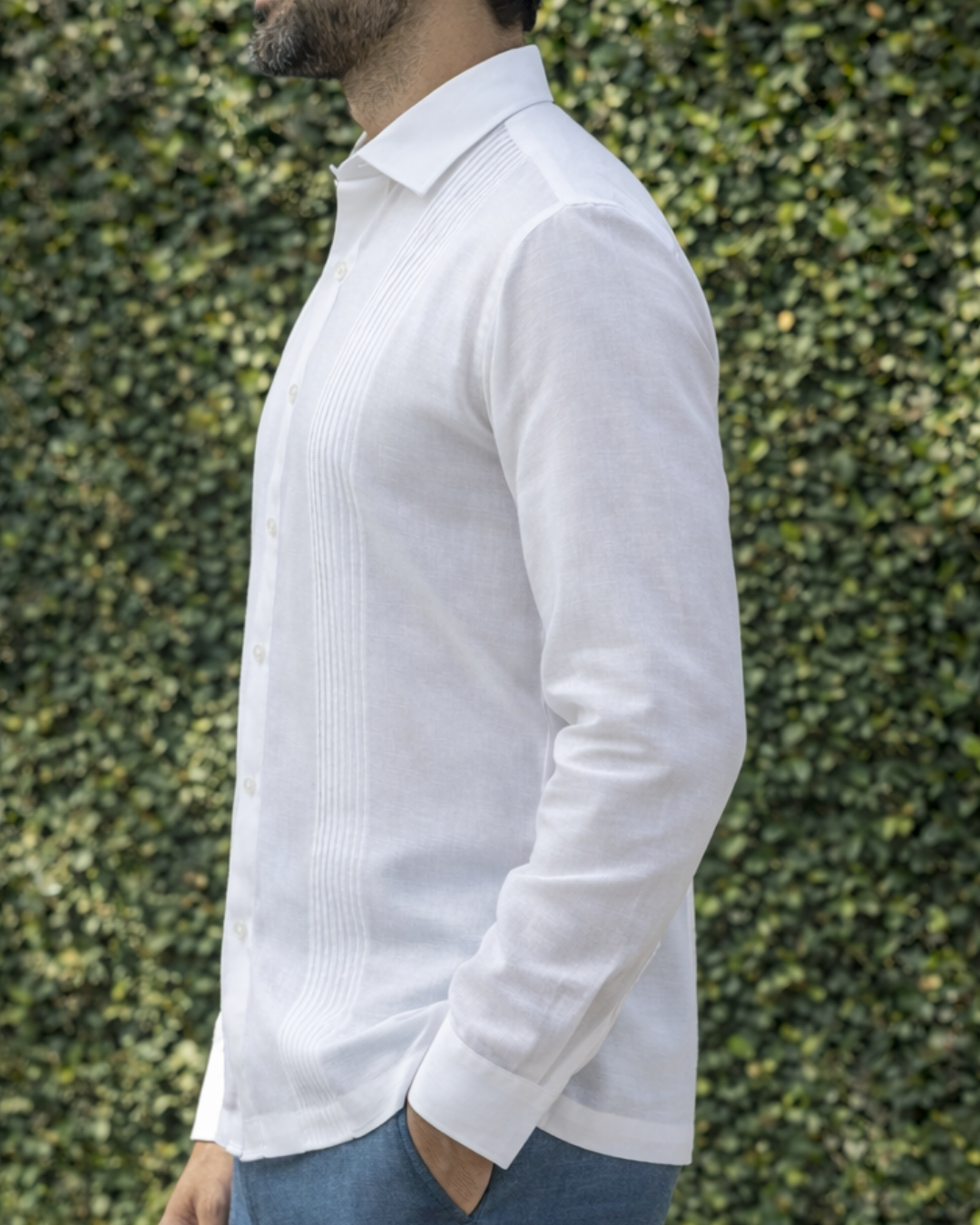 CAMISOLA MANCHESTER SLIM IRIS BLANCO