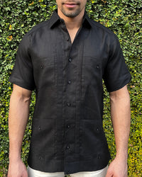 GUAYABERA MANCHESTER NEGRO ANGELA