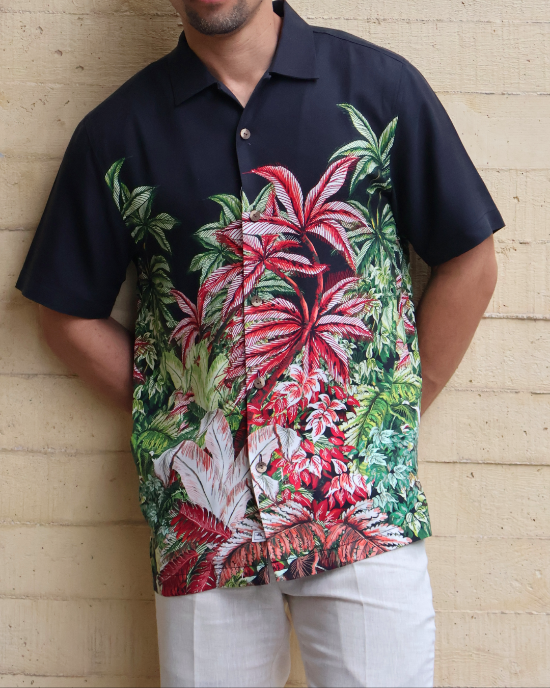 CAMISOLA TOMMY BAHAMA BLACK COCONUT