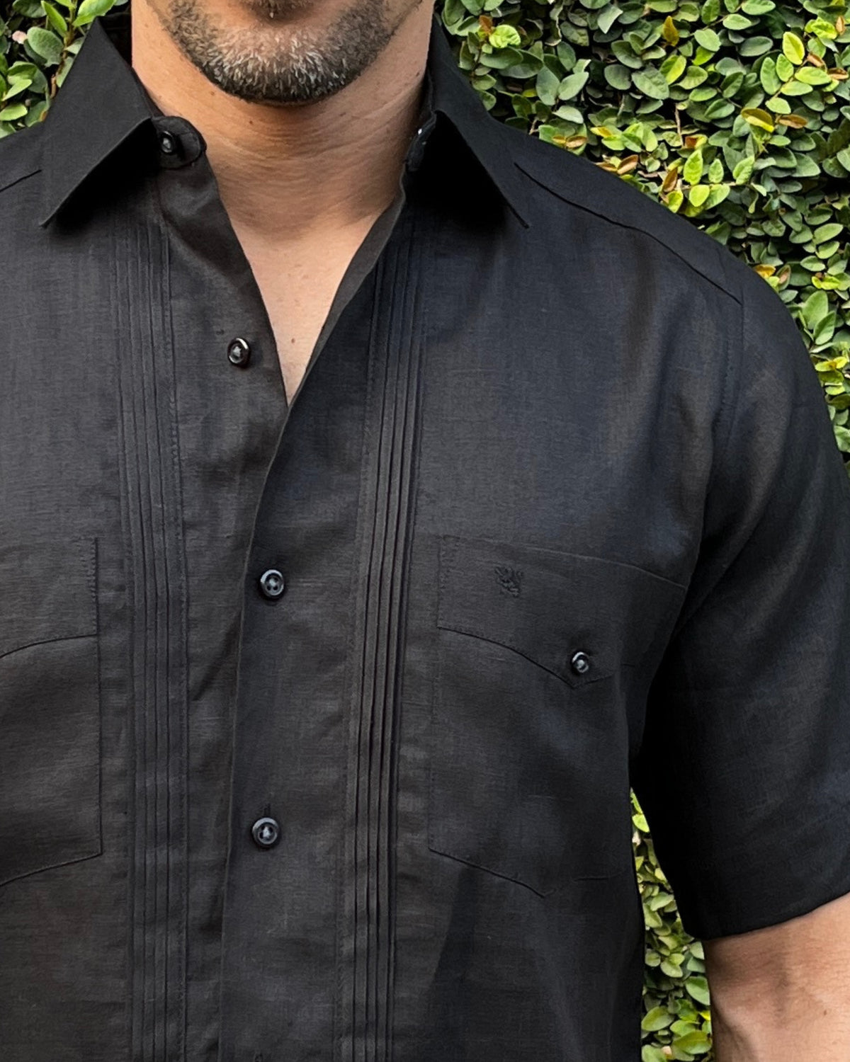 GUAYABERA MANCHESTER NEGRO ANGELA