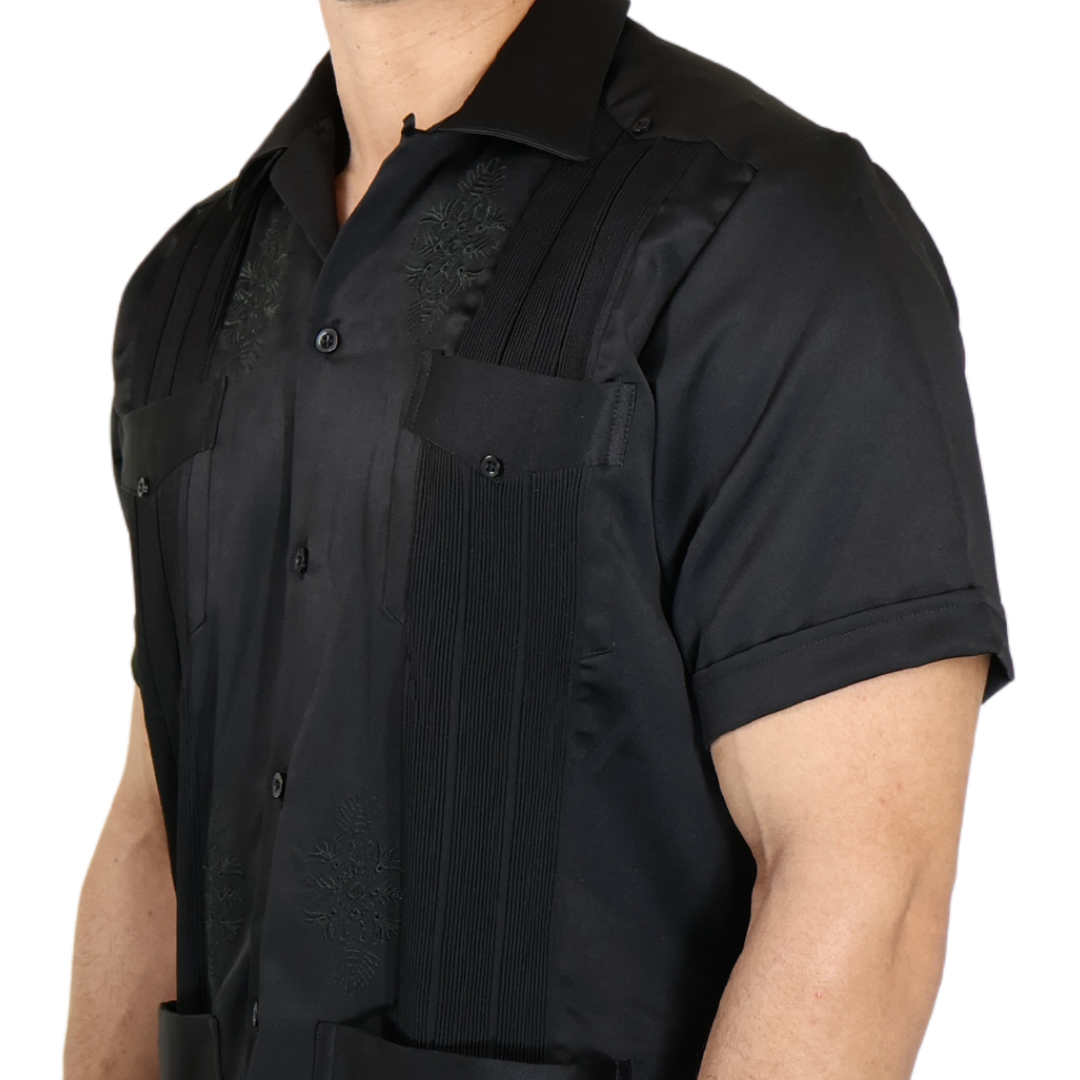 GUAYABERA COPACABANA NEGRO