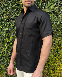 GUAYABERA MANCHESTER NEGRO ANGELA