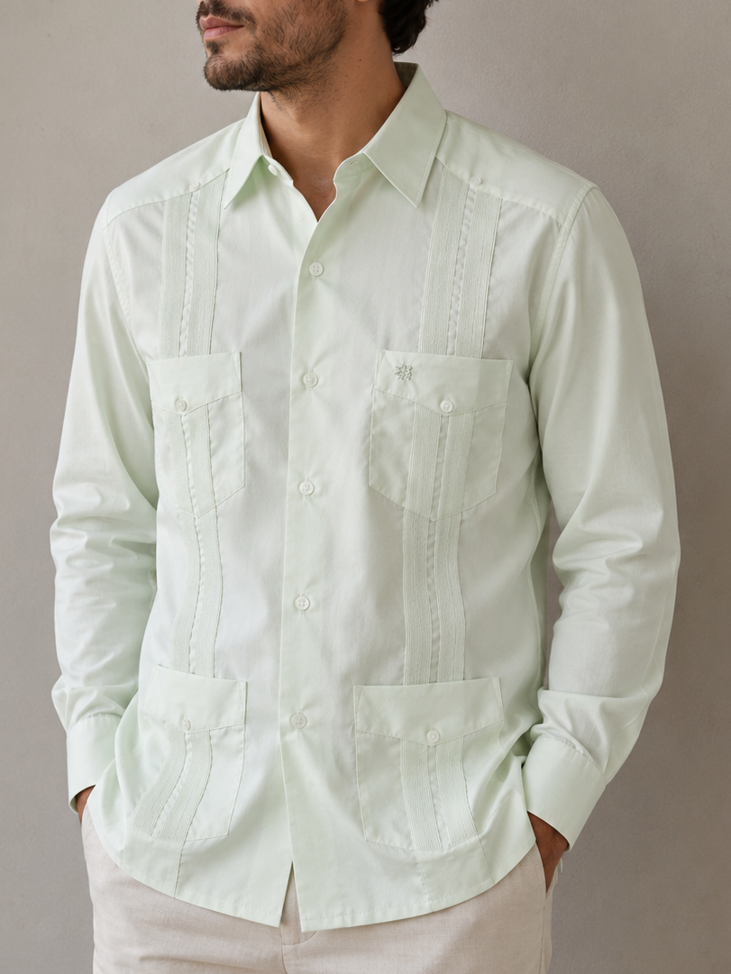 GUAYABERA MANCHESTER  FRONTERIZO MENTA