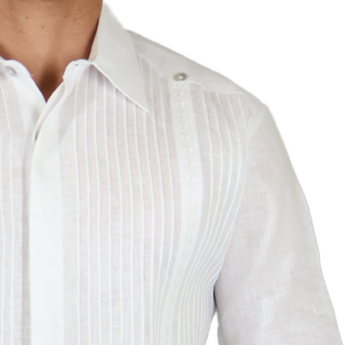 GUAYABERA ENZO BLANCO PRESIDENCIAL