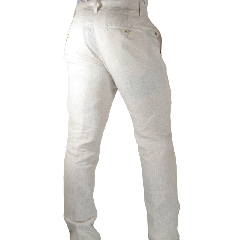 PANTALON ENZO NATURAL ESPINO REGULAR