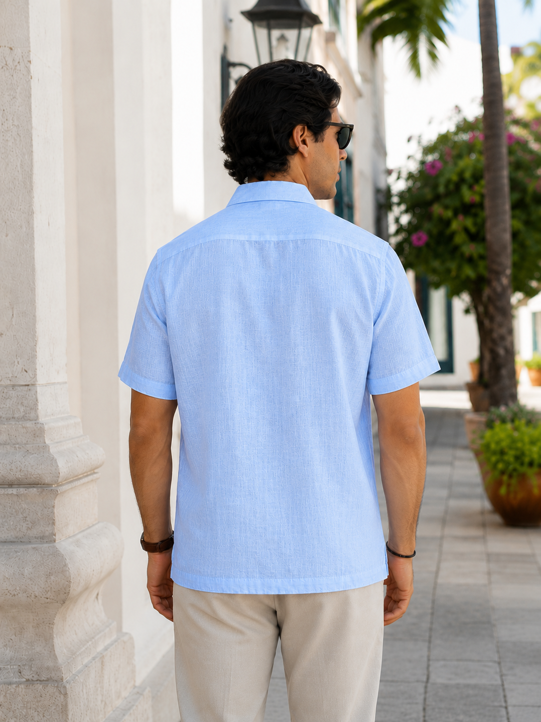 CAMISOLA ABITO  BORIS CELESTE