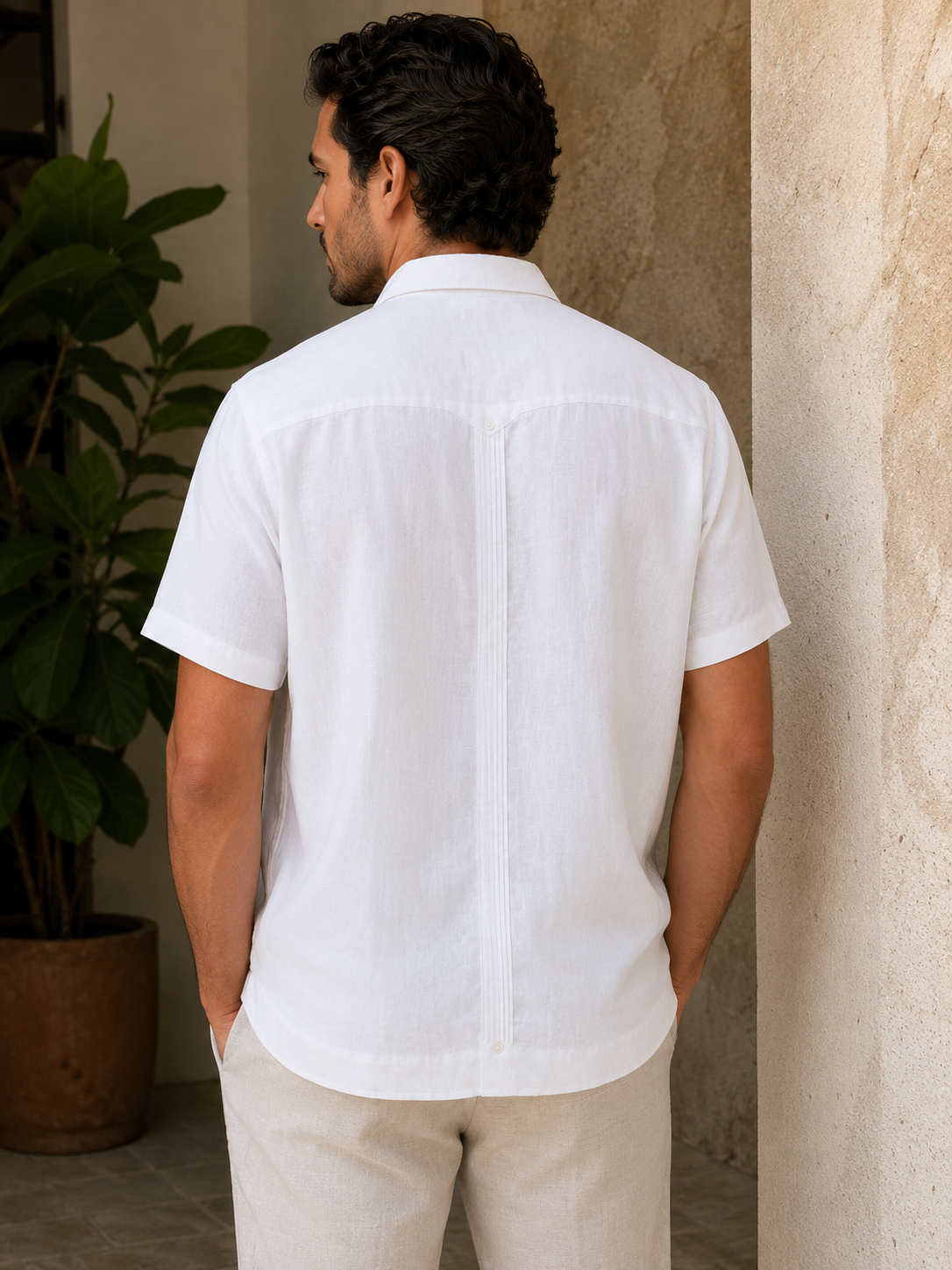 GUAYABERA MANCHESTER  LAGARES BLANCO