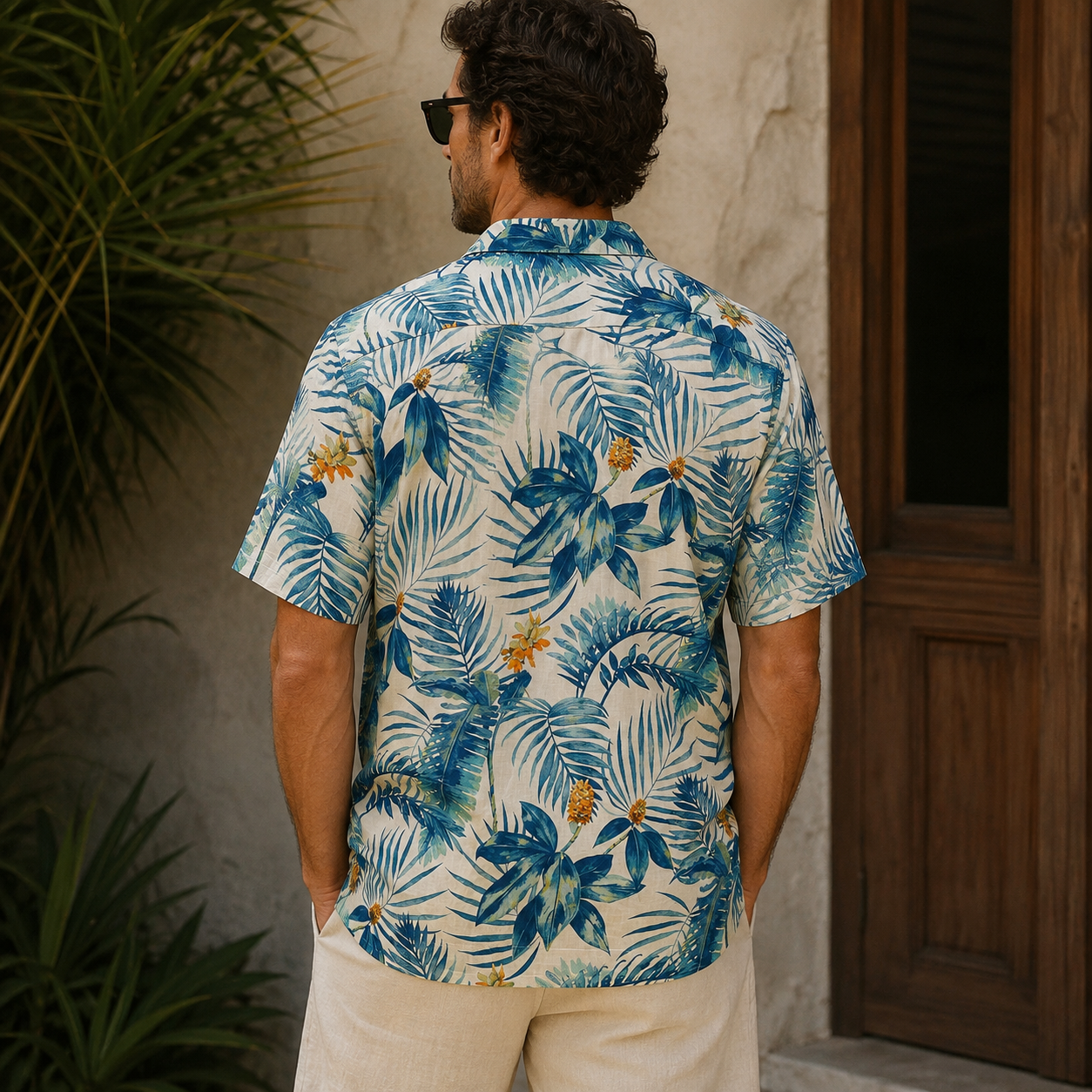 CAMISOLA TOMMY BAHAMA CREMA FLORA