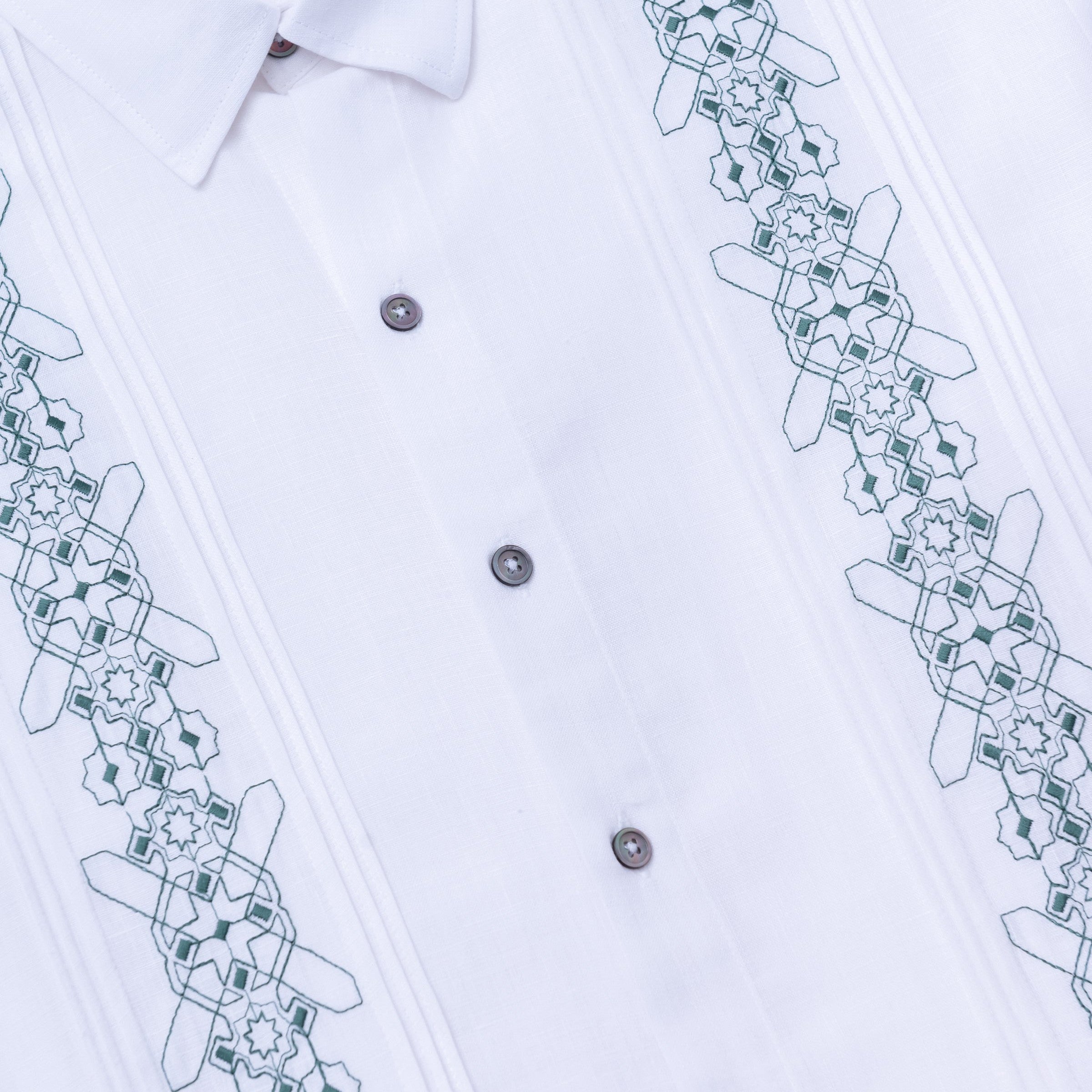 GUAYABERA ABITO BLANCO CHAR Guantanamera